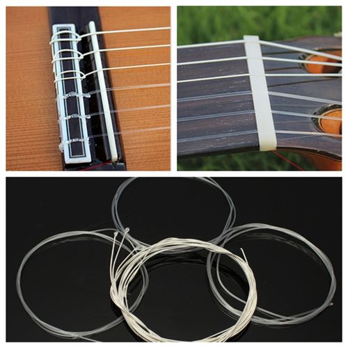 Lot/Jeu/Kit De 6 Cordes Pour/A Guitare Classique - Nylon & Métal
