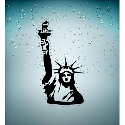 Autocollant Sticker Decoration Mural Chambre Macbook Statue Liberte New York R1