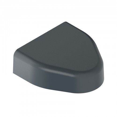 Capot Pour Gond De Portail - Aluminium Laqué Noir - 120 Mm - Platimium Tirard