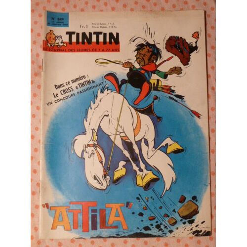 Tintin Le Journal Des Jeunes De 7 À 77 Ans N° 849 Du 28 Janvier 1965