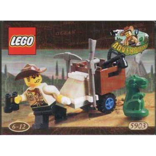LEGO Aventuriers 5903 Johnny Thunder et Bébé Dinosaure