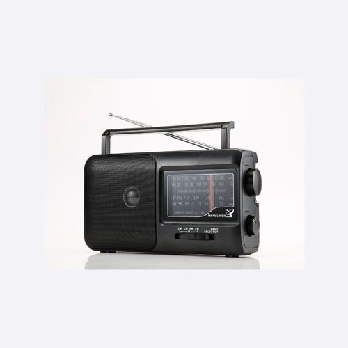 WE Radio grandes ondes AM/FM/SW1/SW2 Prise casque prise secteur ou pile (non incluse) noir