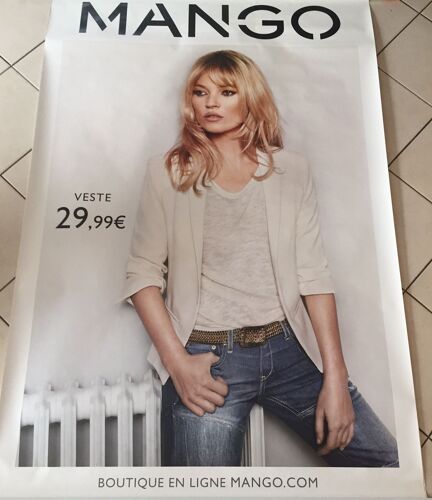 Kate Moss - Jean - Mango - Affiche / Poster Livré Roulé