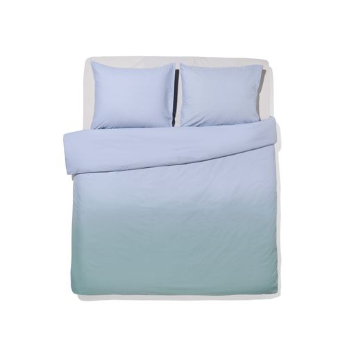 051 Housse De Couette 200x200/220 Cm Dégradé Vert-Bleu (Vert)