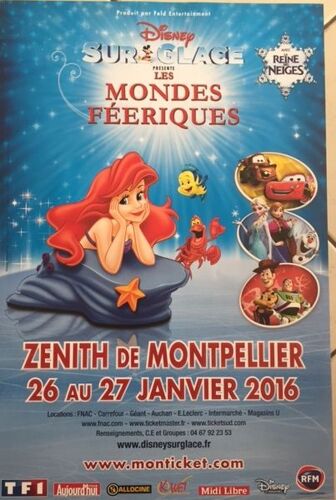 La Petite Sirène - Disney - Les Mondes Féeriques - Affiche / Poster Livré Roulé