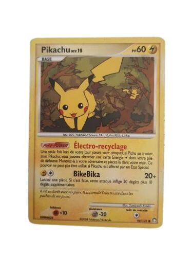 Carte Pokemon - Pikachu - 94/123 - Trésors Mystérieux