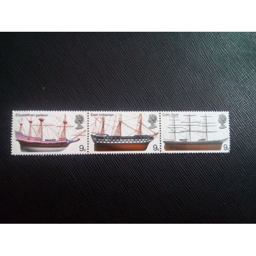 Timbre Angleterre Yt 550 A 552 Navires Britanniques 1969 ( 00100305 )
