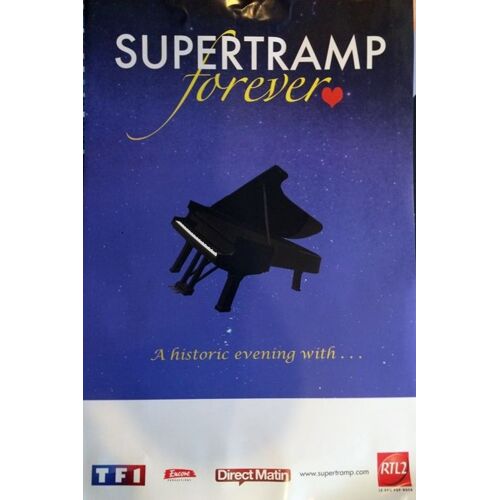 Supertramp - Forever - Concert Montpellier - Affiche / Poster Livré Roulé