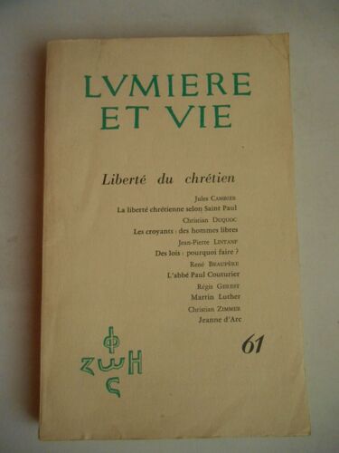 Lumiére Et Vie  N° 61