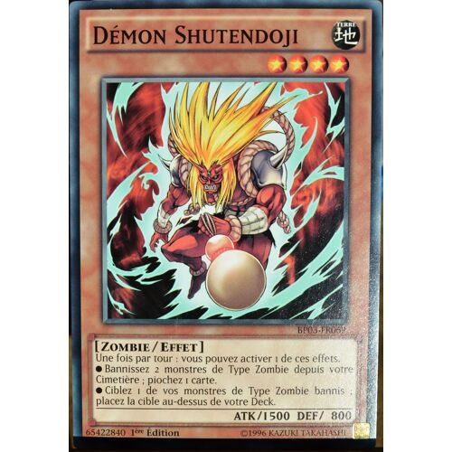 Carte Yu-Gi-Oh Bp03-Fr069 Démon Shutendoji Neuf Fr