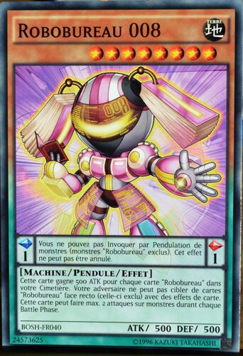 Carte Yu-Gi-Oh Bosh-Fr040 Robobureau 008 Neuf Fr