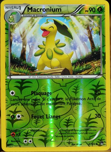 Carte Pokémon 2/122 Macronium 90 Pv - Reverse Xy - Rupture Turbo Neuf Fr
