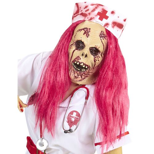 Masque Intégral Infirmière Zombie Taille Unique