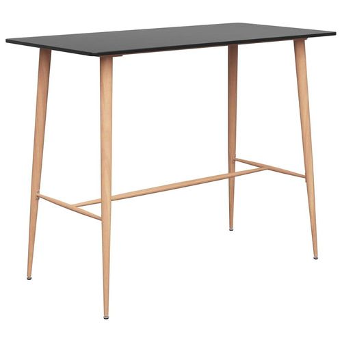 Table De Bar Noir 120x60x105 Cm - Vidaxl