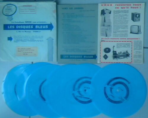 Pochette Enveloppe Avec  7 Disques Bleus ( 2,3,6,8,9,10,12 )  + 2 Feuillets Independants 