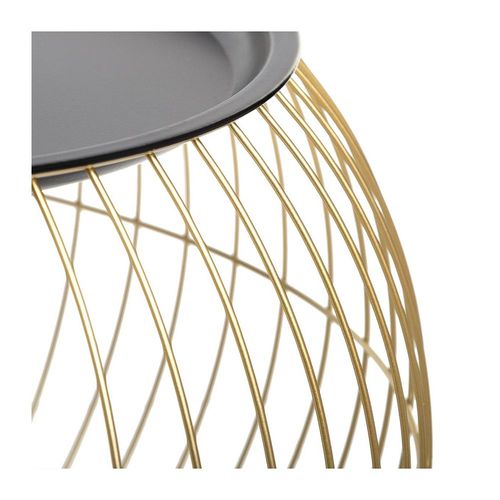 Lot De 2 Tables En Métal Filaire Doré