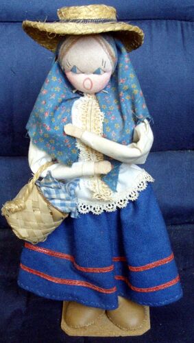 Ancienne Poupée Tissu Artisanale "Bonecas Le Velly"