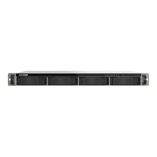 QNAP TS-433EU - Serveur NAS - 4 Baies - rack-montable - SATA 6Gb/s - RAID 0, 1, 5, 6, 10, JBOD, 50, 60 - RAM 4 Go - Gigabit Ethernet / 2.5 Gigabit Ethernet - iSCSI support - 1U