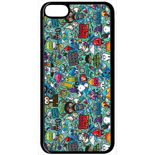 Coque Ipod Touch 6 - Pop Art Retro - Noir