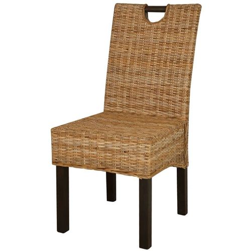 Chaise De Salle À Manger 4 Pcs Rotin Kubu Bois De Manguier - Vidaxl