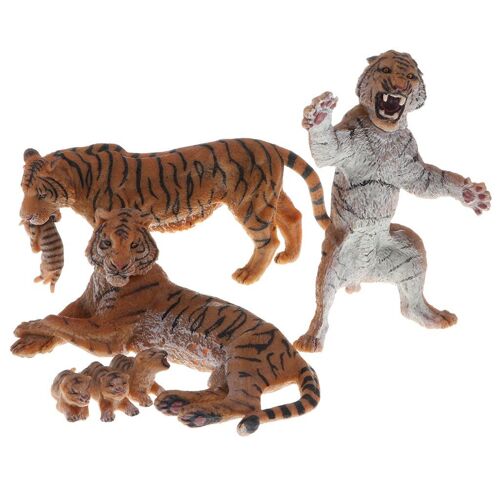 6x Figurines D'animaux Déco Pour La Maison, Figurines D'animaux Sauvages/De La Forêt