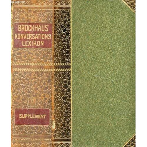 Brockhaus' Konversations-Lexikon, Siebzehnter Band, Supplement