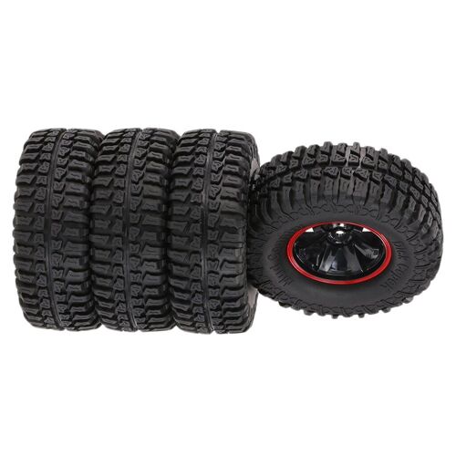 Jante de roue et pneus pour voiture à chenilles 1/10 Axial SCX10 D90 1/10 RC, 4 pièces, 1.9in