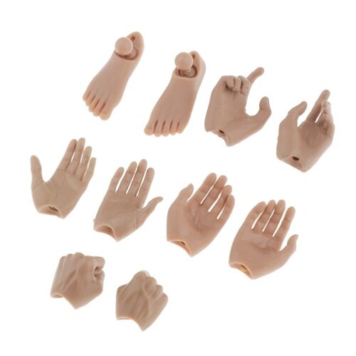 Pièces de corps pour figurine 12 pouces, échelle 1/6, ensemble mains et pieds de soldat, réplique