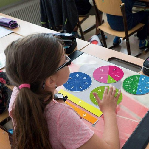 Jouet De Comptage Des Fractions Circulaires Colorées 51x, Puzzle De Maths Éducatif Pour Enfants Âgés De 3 Ans Et Plus, Sans Aimant
