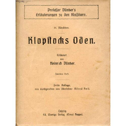 Klopstocks Oden, Zweites Heft