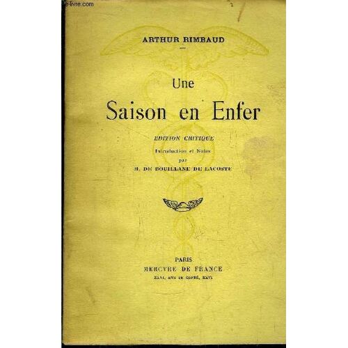 Une Saison En Enfer