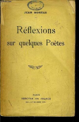 Reflexions Sur Quelques Poetes
