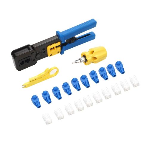 Sertisseuse de câbles, outils manueels réseau PC à sertir RJ45, coupe-câble multifonctionnel herramentas 8P/6P