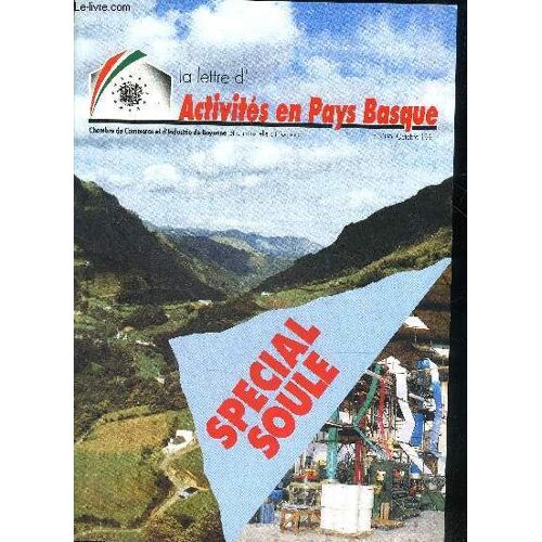 La Lettre D'activites En Pays Basque N°406 Octobre 1991 - Special Soule.