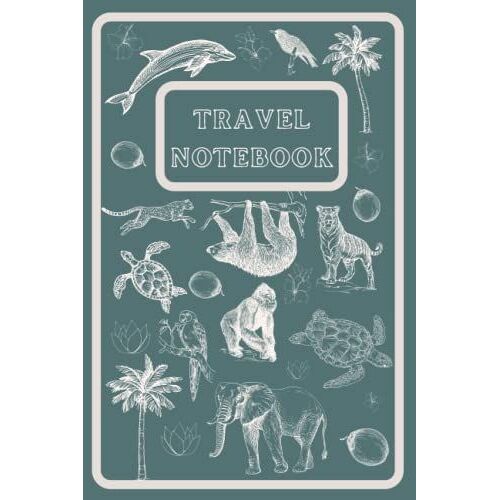 Travel Notebook: Tropical Oasis Travel Notebook Journal - Blank Lined Journal - 140 Pages 6 X 9 Inches