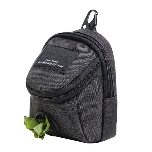 Porte-Sac À Excréments Multifonctionnel Pour Chien, Distributeur De Sacs À Déchets Avec Fermeture Éclair, Marche En Plein Air, Sac À Collation Portable Pour Animaux De Compagnie, Laisse Pour Chien