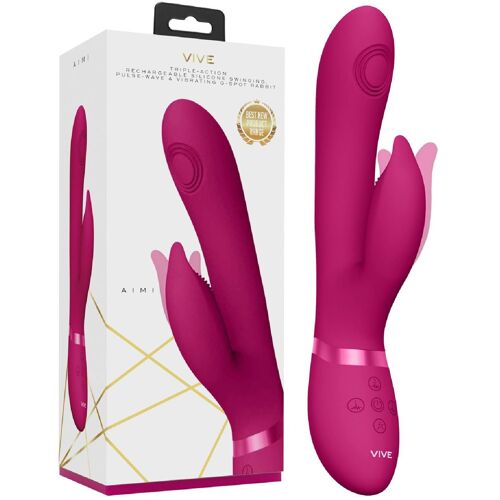 Vibromasseur Usb Triple Fonction Aimi Rose