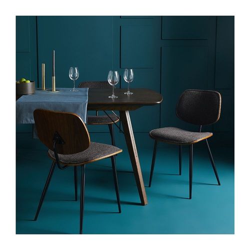 Lot De 2 Chaises En Tissu Gris Olympia