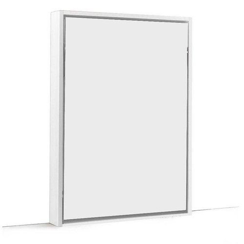 Armoire Lit Verticale Compacte Ultra Plate Couchage 140 * 200 Cm Finition Blanc Mat - Tonic