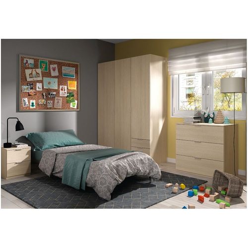 Commode Eloah 3 Tiroirs L77cm X H80cm - Bois