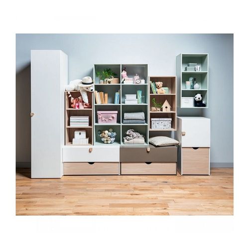 Commode Sur Roulettes Avec Cube Amovible - Stige