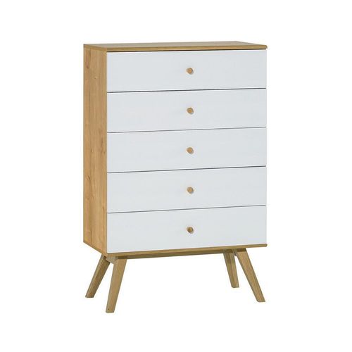 Commode 5 Tiroirs L75 Cm - Nature