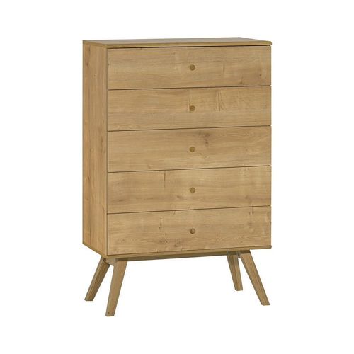 Commode 5 Tiroirs L75 Cm - Nature
