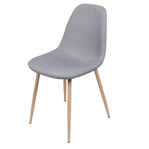 Chaise Scandinave Oslo En Tissu Gris Clair - Gris Clair