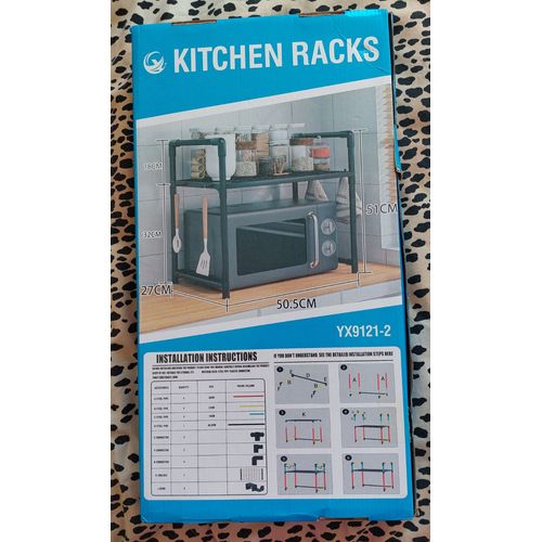 Etagère De Rangement En Kit Pour Four Ou Micro-Ondes 50,5 X 51 X 27 Avec Crochets Sur Le Côté