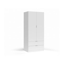Armoire Penderie Fanny L81 X H180cm - Blanc
