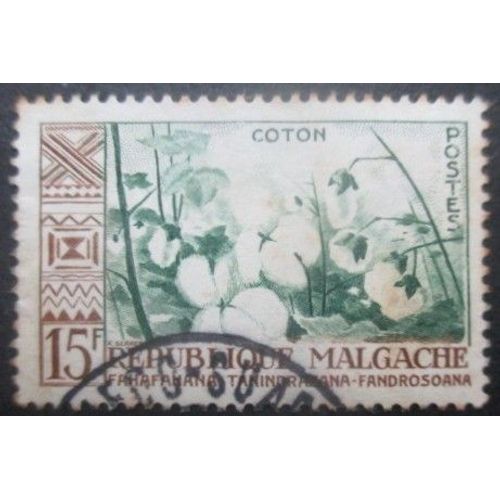 Madagascar N°349 Coton Oblitéré