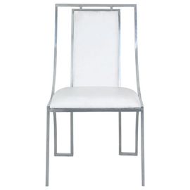 Lot De 2 Chaises Design "Lopin" 90cm Blanc