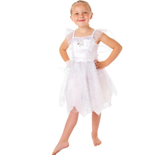 Déguisement Costume Enfant Fée Blanche Avec Des Ailes - 4-6 Ans - Amscan
