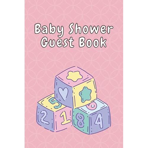 Baby Shower Guest Book Blocks 6x9 100 Pages